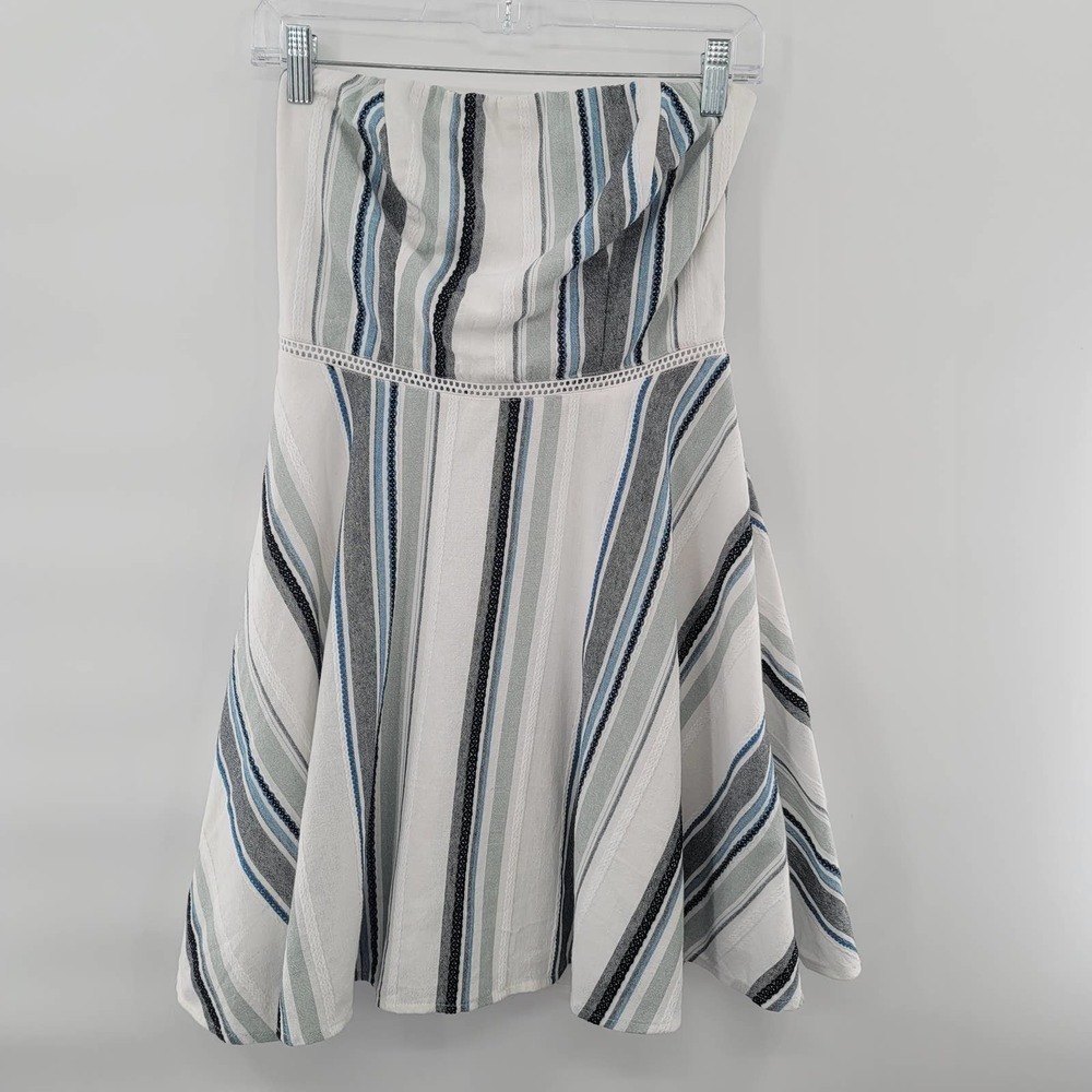 CITY Studio Juniors Striped Strapless Dress Size 7 - Picture 6 of 7